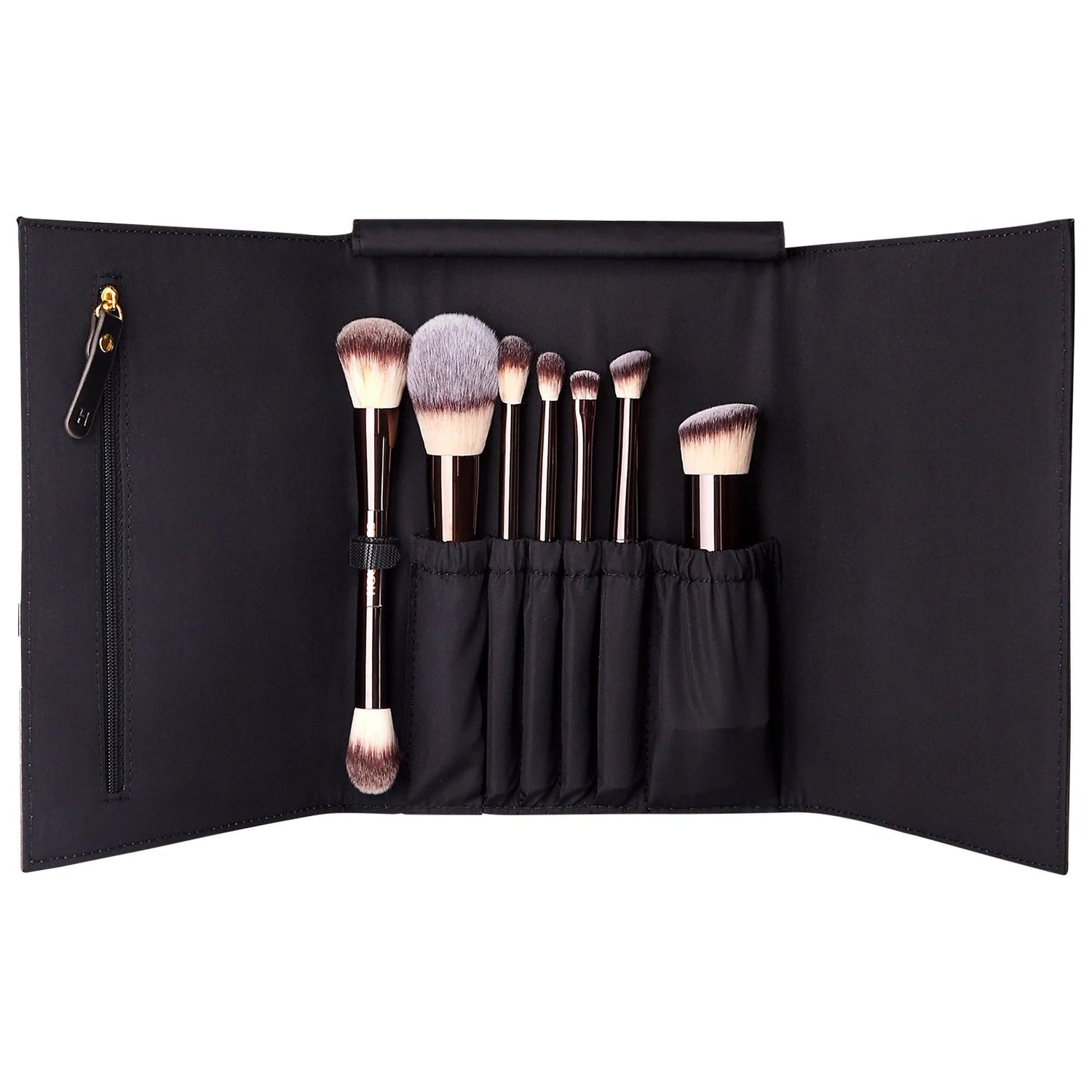 Vegan Face &amp; Eye Travel Brush Set | Hourglass Cosmetics: Portable, Cruelty-Free Brushes for Flawless Makeup Anywhere