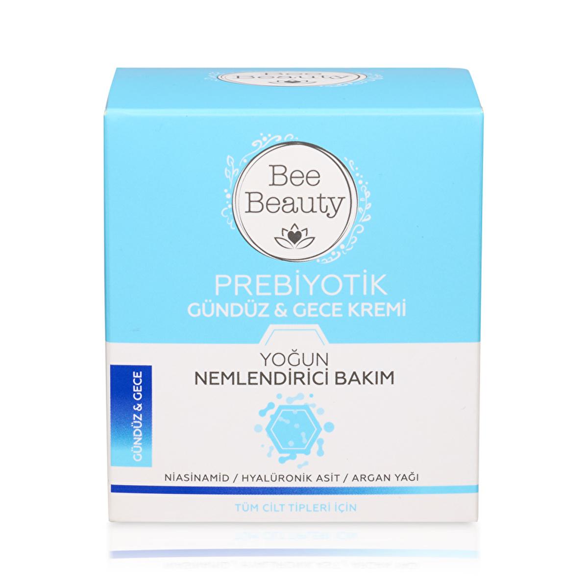 Bee Beauty Prebiotic Day &amp; Night Cream - Hyaluronic Acid &amp; Glycerin Moisturizing Cream for Hydrated Skin, 50ml