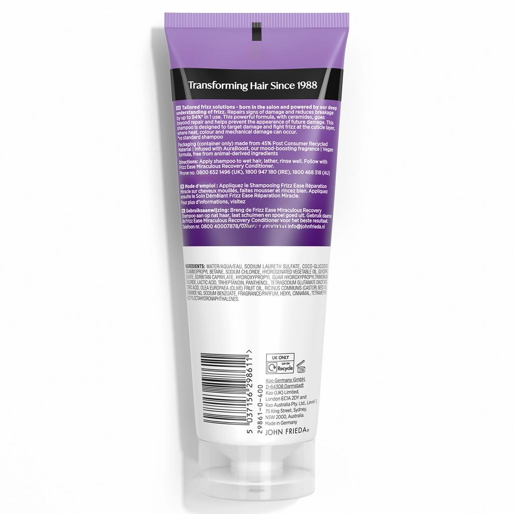 John Frieda Frizz Ease Repairing Shampoo for Dry Hair 250ml