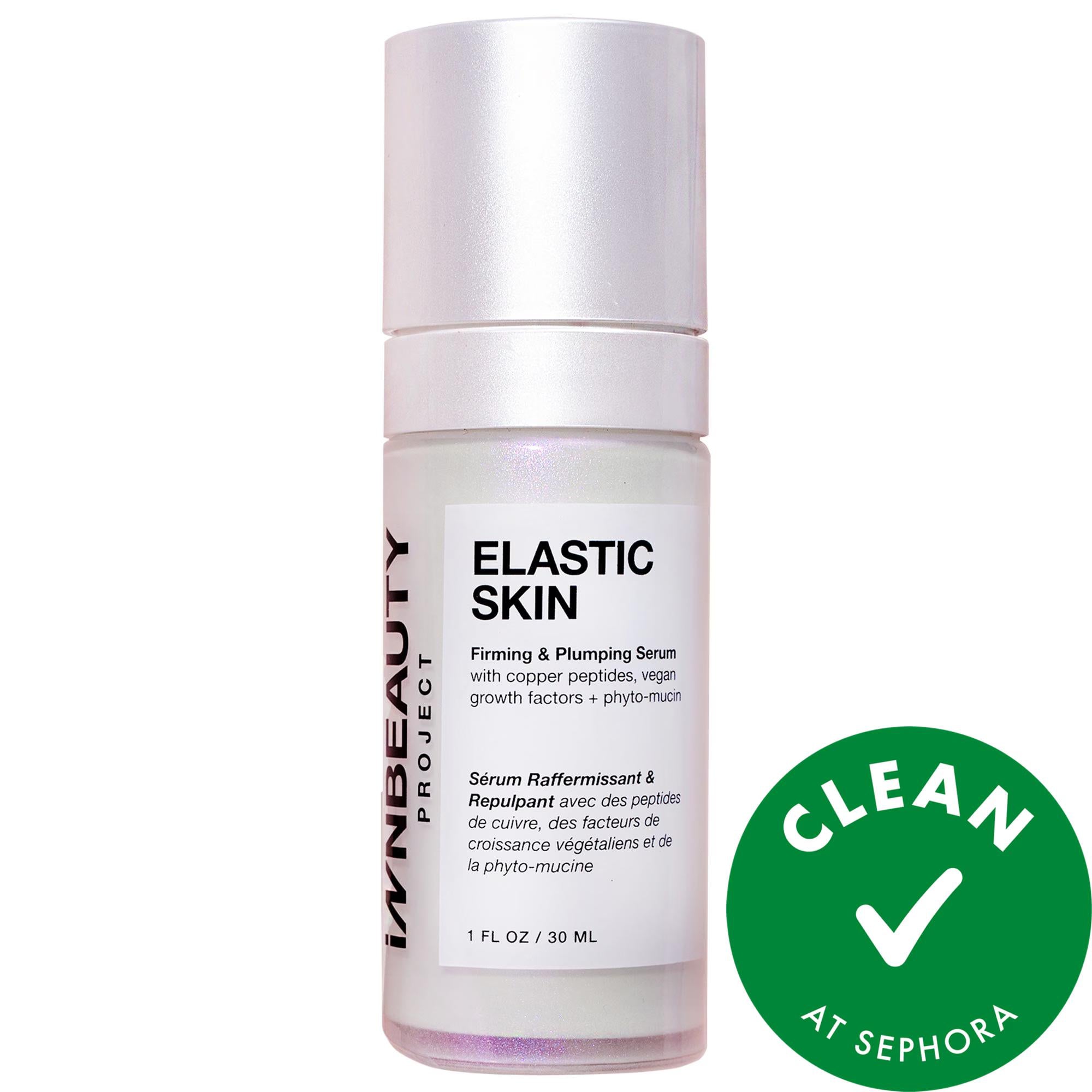 iNNBEAUTY PROJECT Elastic Skin Firming &amp; Plumping Vegan Growth Factor Serum with Copper Peptides - Anti-Aging, Hydrating, Vegan Skincare
