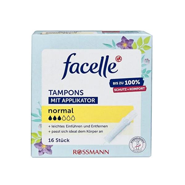 Facelle Applicator Tampon - 100% Protection &amp; Comfort, Vegan &amp; Chemical-Free Menstrual Hygiene Product