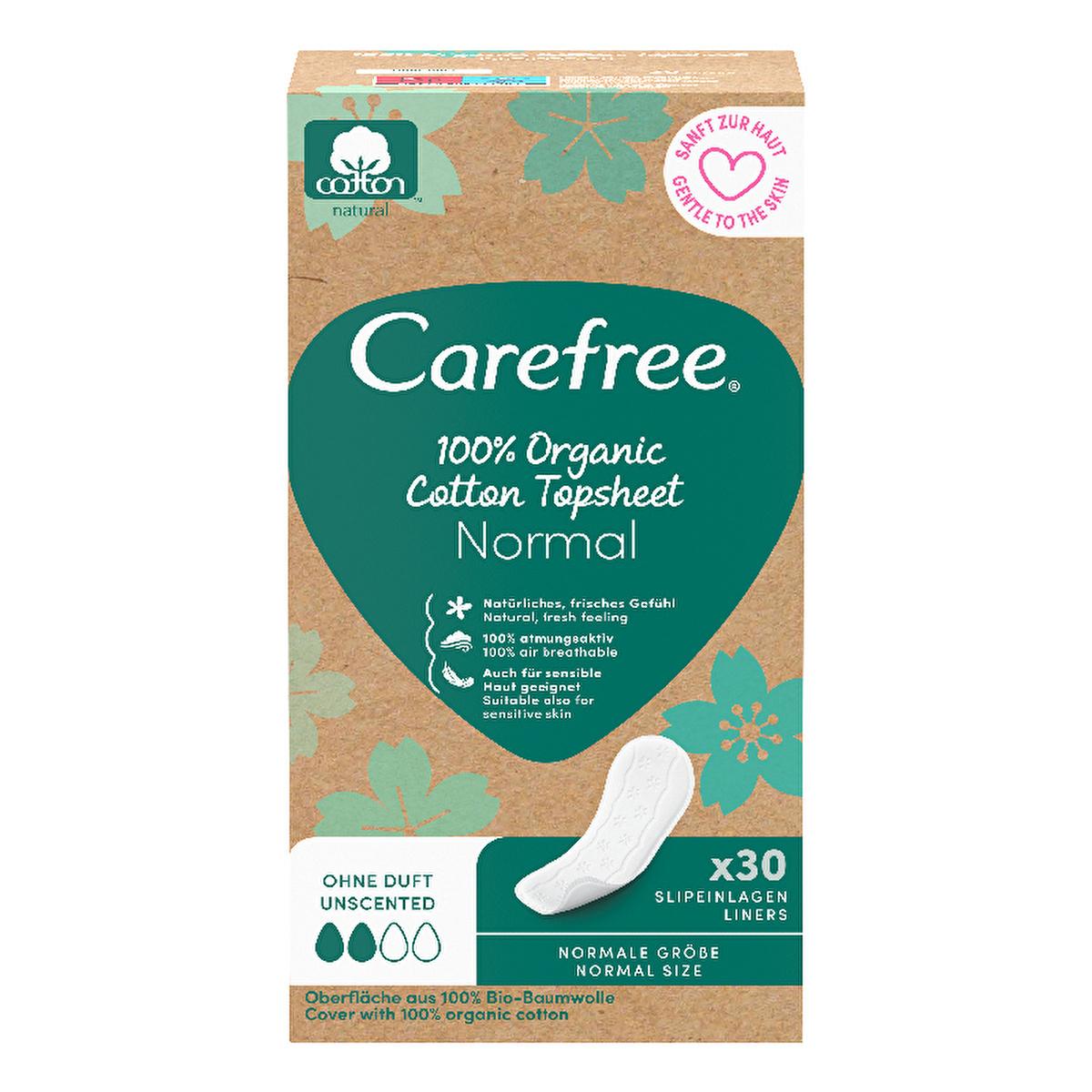 Carefree Organic Cotton Sanitary Pads - Soft, Hypoallergenic &amp; Eco-Friendly Menstrual Protection for Sensitive Women