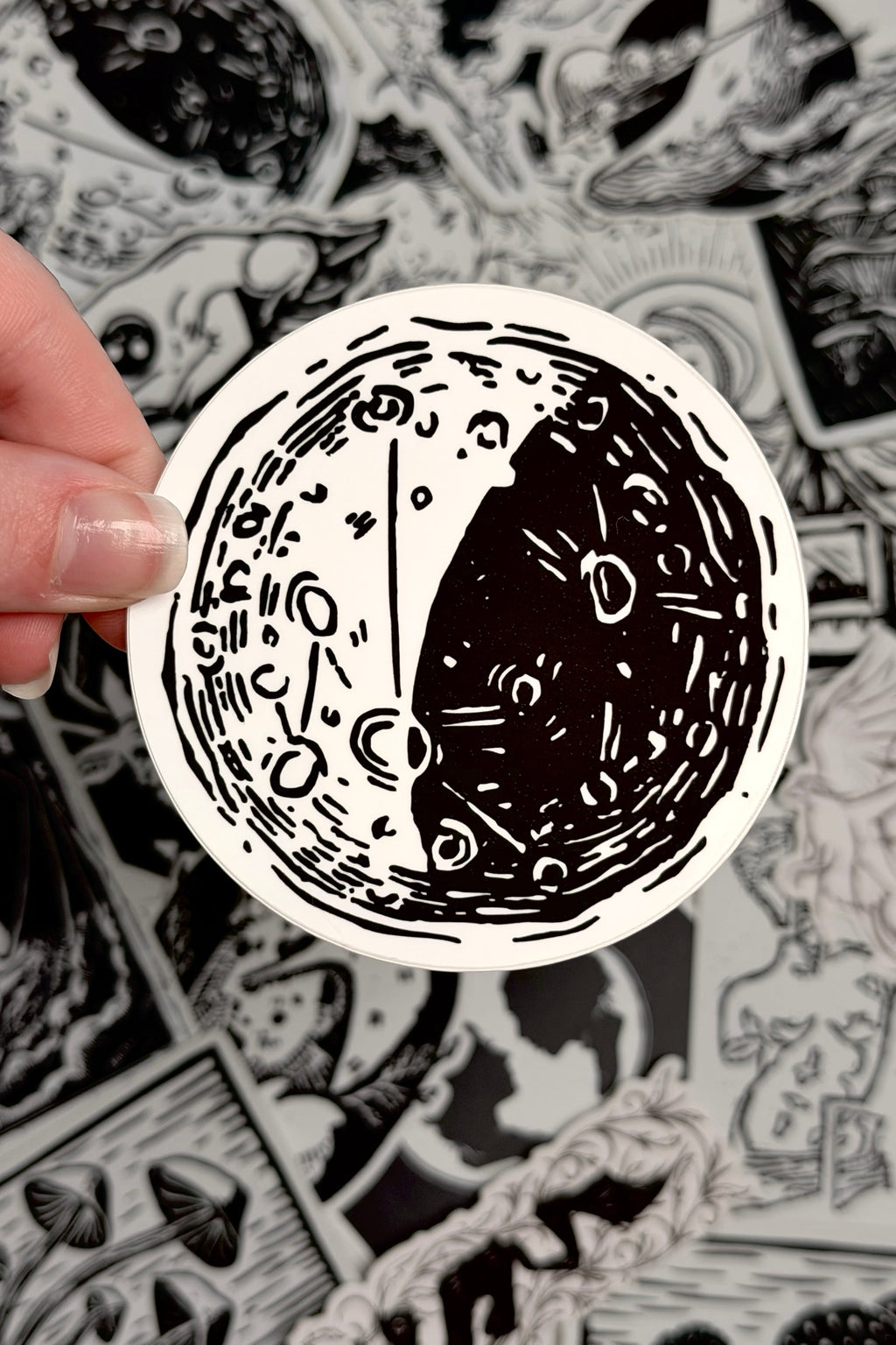 Half Moon Sticker