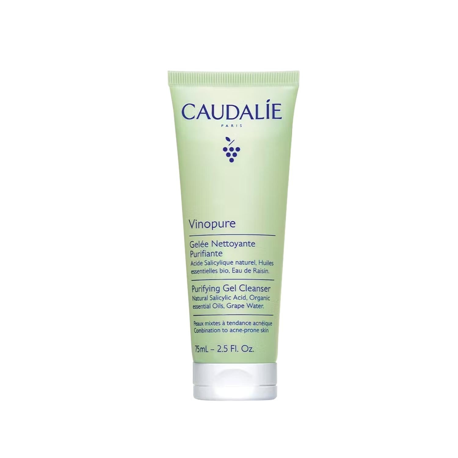 Caudalie Vinopure Purifying Gel Cleanser for Clearer Skin 75 ml