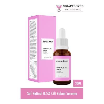 Maruderm Retinol 0.5% Anti-Aging Face Serum - Rejuvenates Skin, Reduces Fine Lines &amp; Wrinkles - 30ml