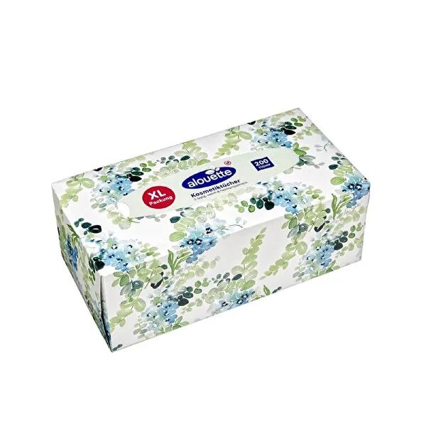 Alouette: Soft &amp; Gentle Facial Tissues - 200 Count, 2-Ply, Decorative Box, Chlorine &amp; Plastic-Free - Premium Quality