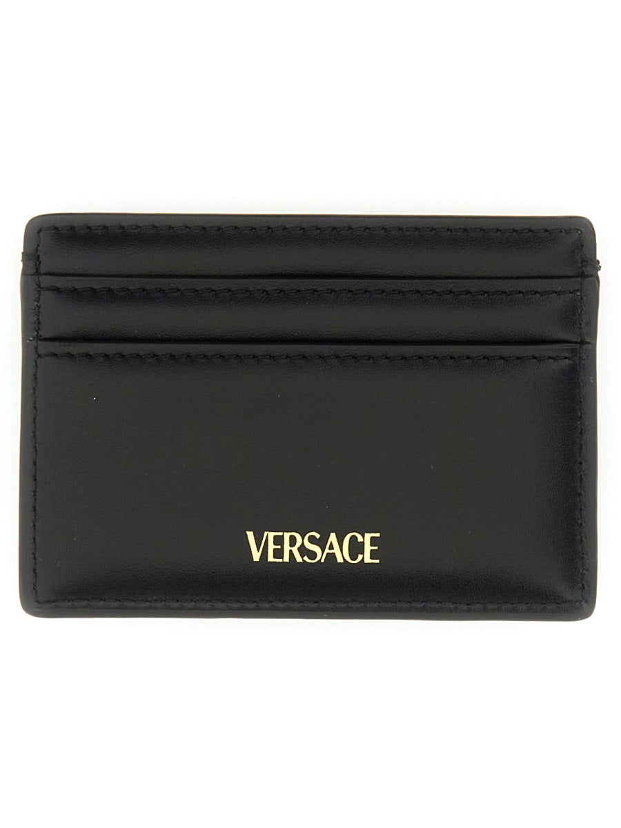 VERSACE Mini Leather Card Holder