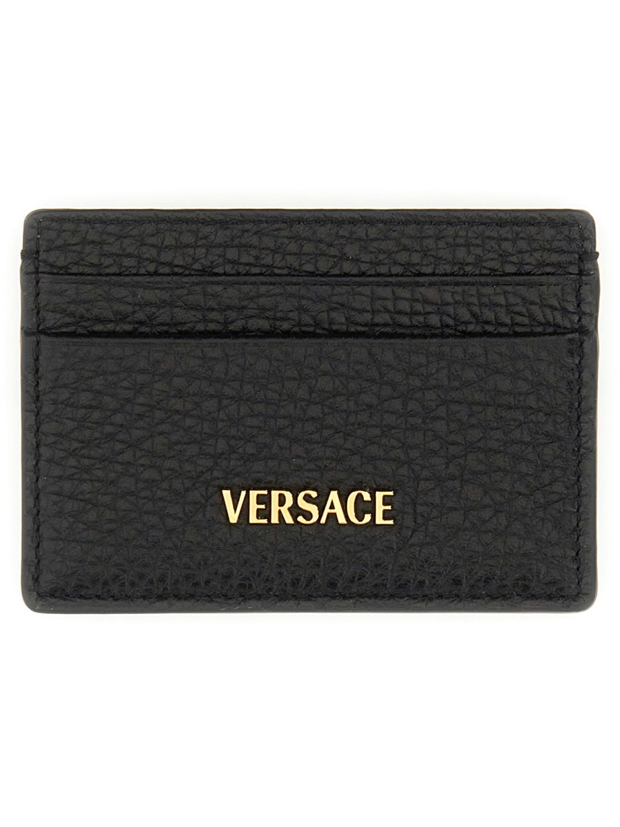 VERSACE Mini Leather Card Holder