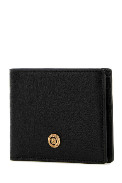 VERSACE Mini Bi-Fold Leather Wallet for Men