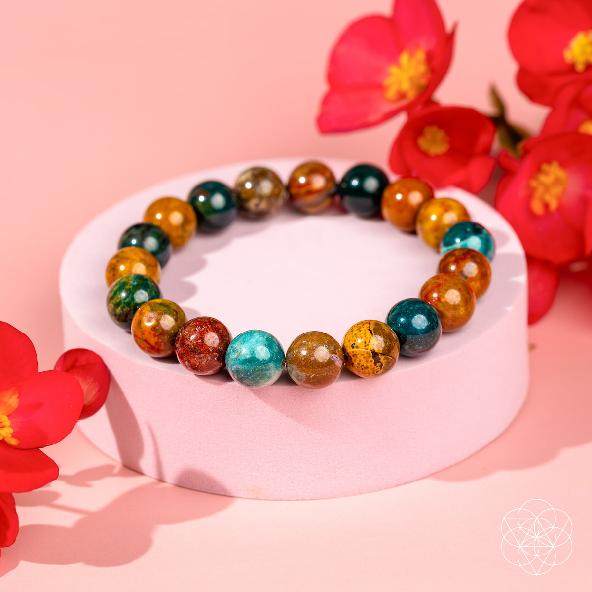 Quiet My Mind – Ocean Jasper Bracelet