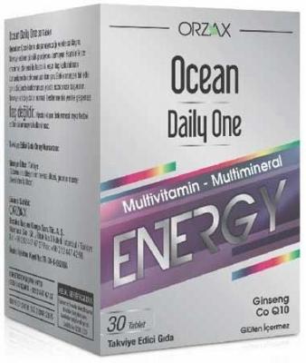 Orzax Ocean Daily One Energy - 30 Tablets | Multivitamin &amp; Mineral