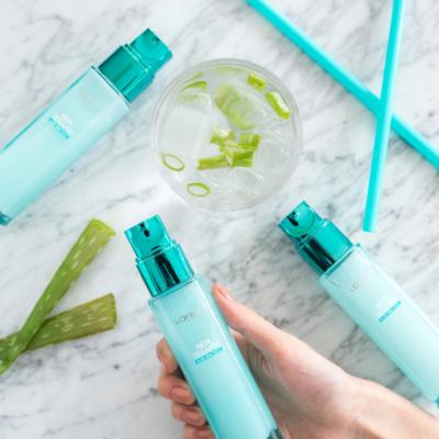 Loreal Moisturizing Face Cream with Aloe Vera &amp; Hyaluronic Acid - Lightweight, Non-Greasy Formula for Normal to Dry Skin