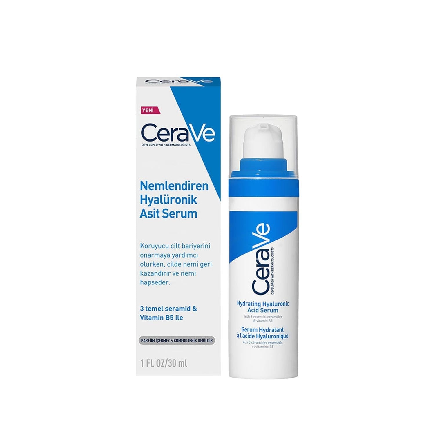 CeraVe Hyaluronic Acid Serum 30ml - Moisturizing Skincare for Hydration &amp; Anti-Aging