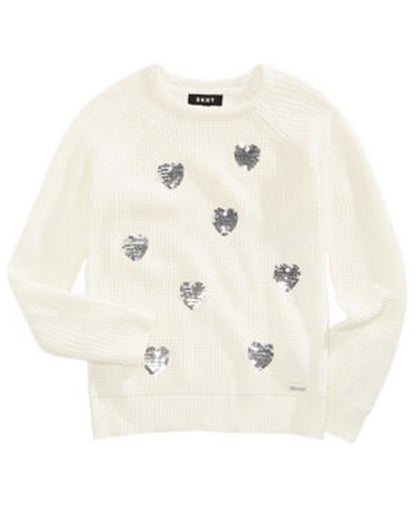 Dkny Big Girls Sequin Sweater, Size 8-10