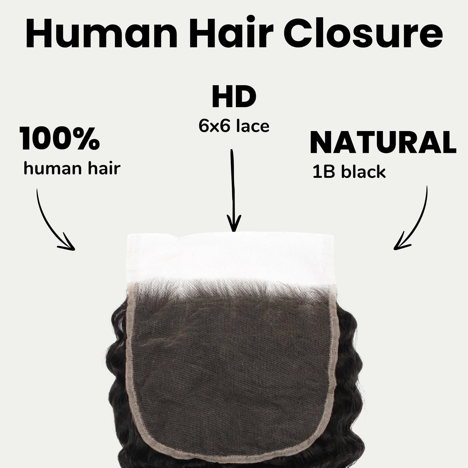 Deep Wave 6x6 HD Lace Human Hair Closure