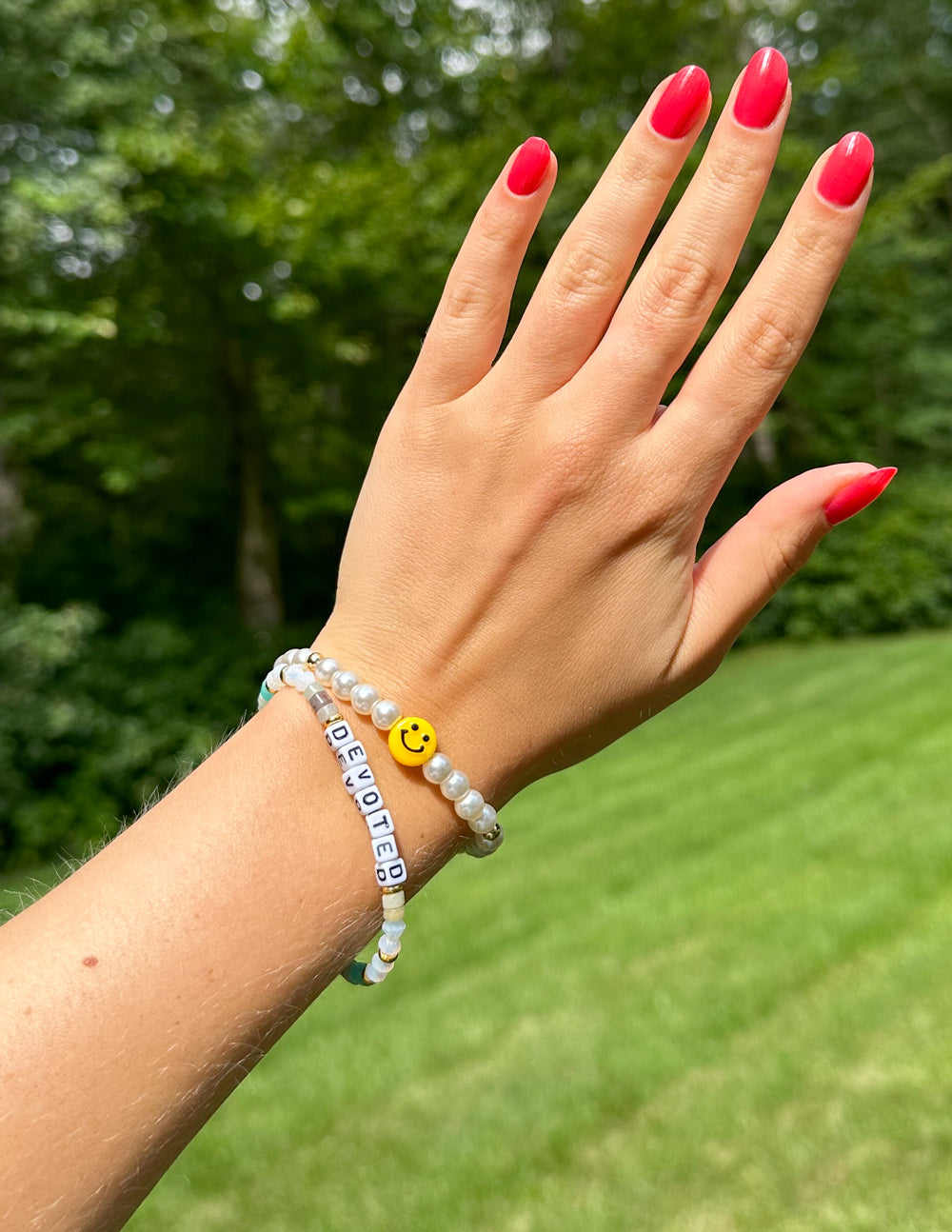 Devoted Letter Bracelet