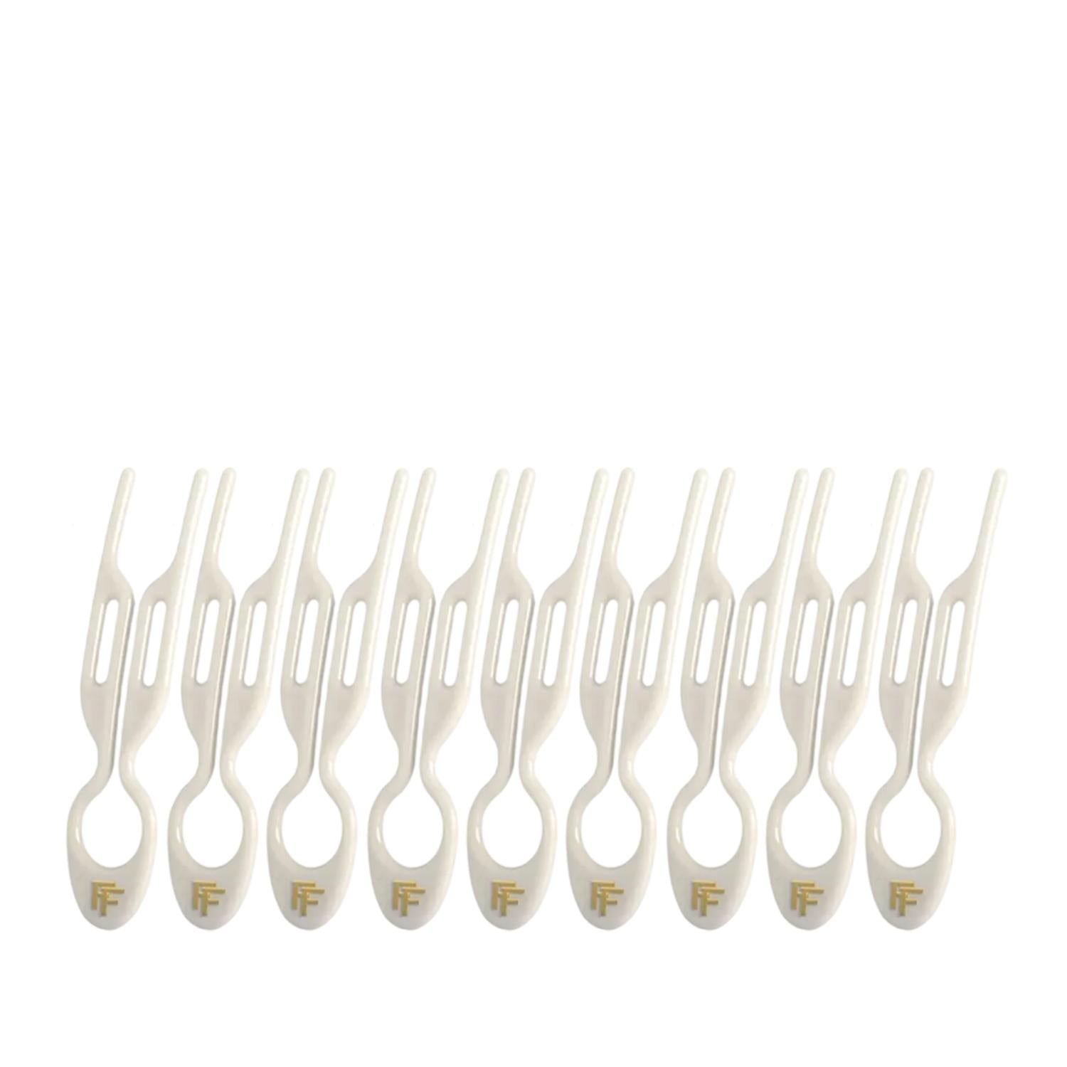 Fiona Franchimon No. 1 Hairpin Strong Hold Cream White 9 Pack