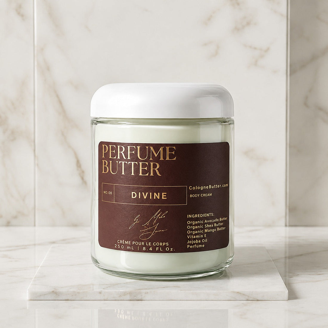 DIVINE – The Luxury Body Butter Perfume | Radiant Citrus, Floral &amp; Warm Vanilla Scent | Elegant Fragrance for Women &amp; Men | Perfume Butter