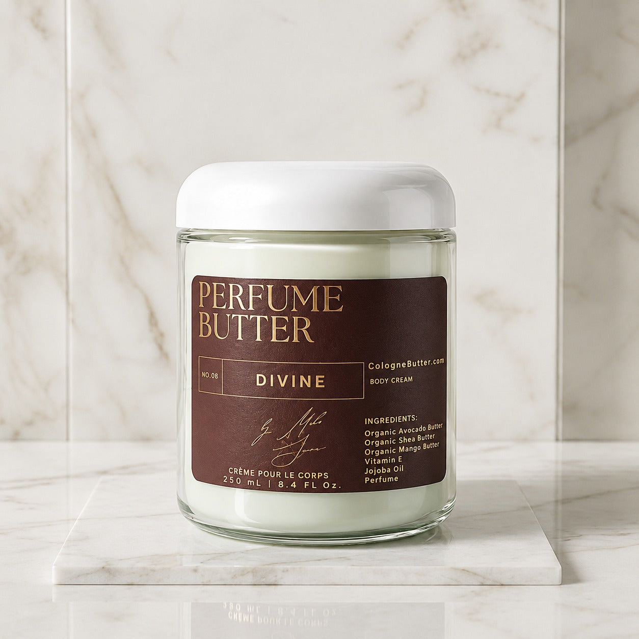 DIVINE – The Luxury Body Butter Perfume | Radiant Citrus, Floral &amp; Warm Vanilla Scent | Elegant Fragrance for Women &amp; Men | Perfume Butter
