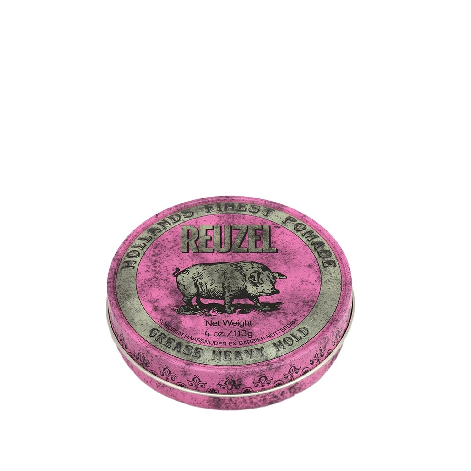 Reuzel Pink Heavy Grease 113g - Strong Hold Hair Styling Product for Men &amp; Women