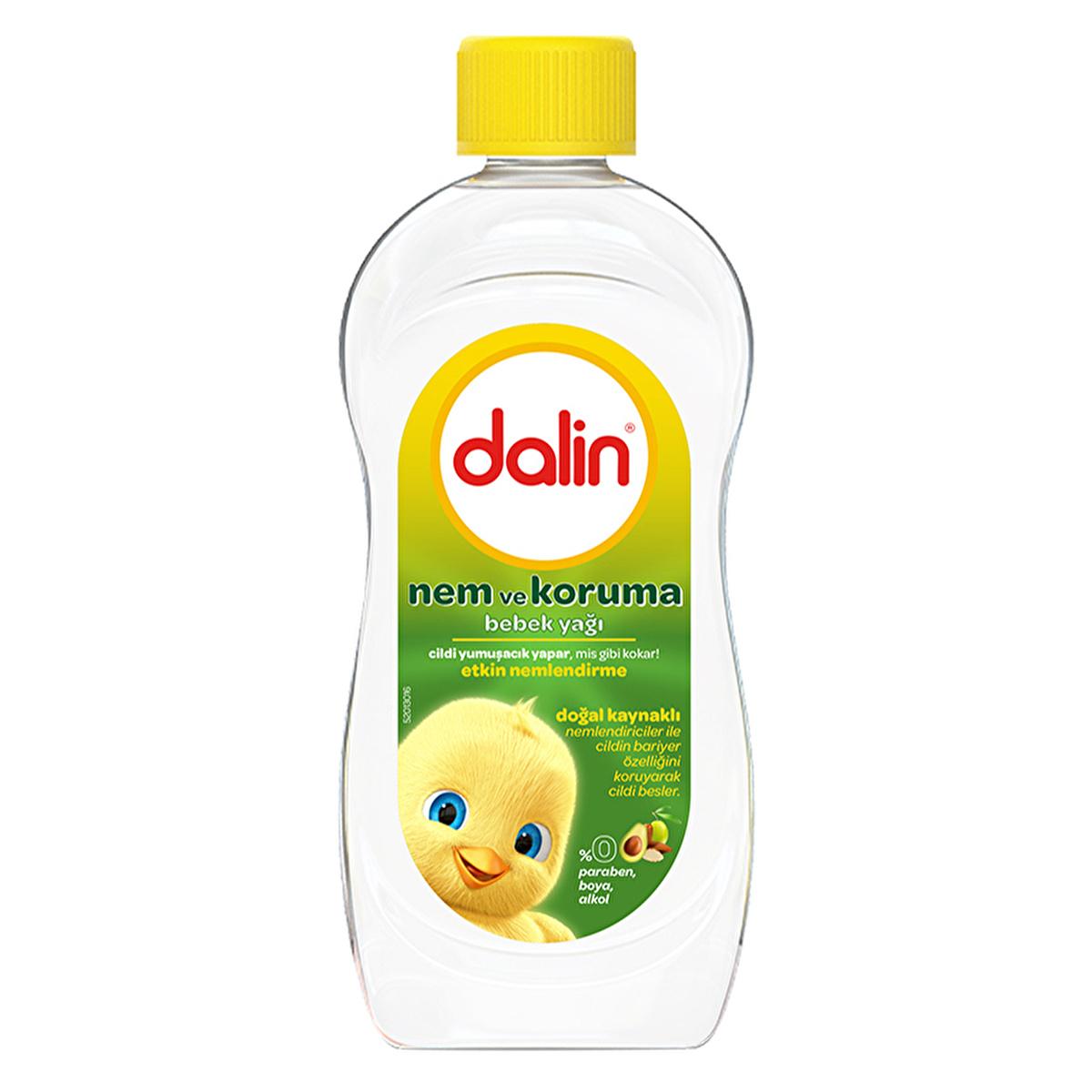Dalin Natural Baby Oil with Avocado - Hypoallergenic Moisturizing Oil for Sensitive Skin, 10.14 fl oz