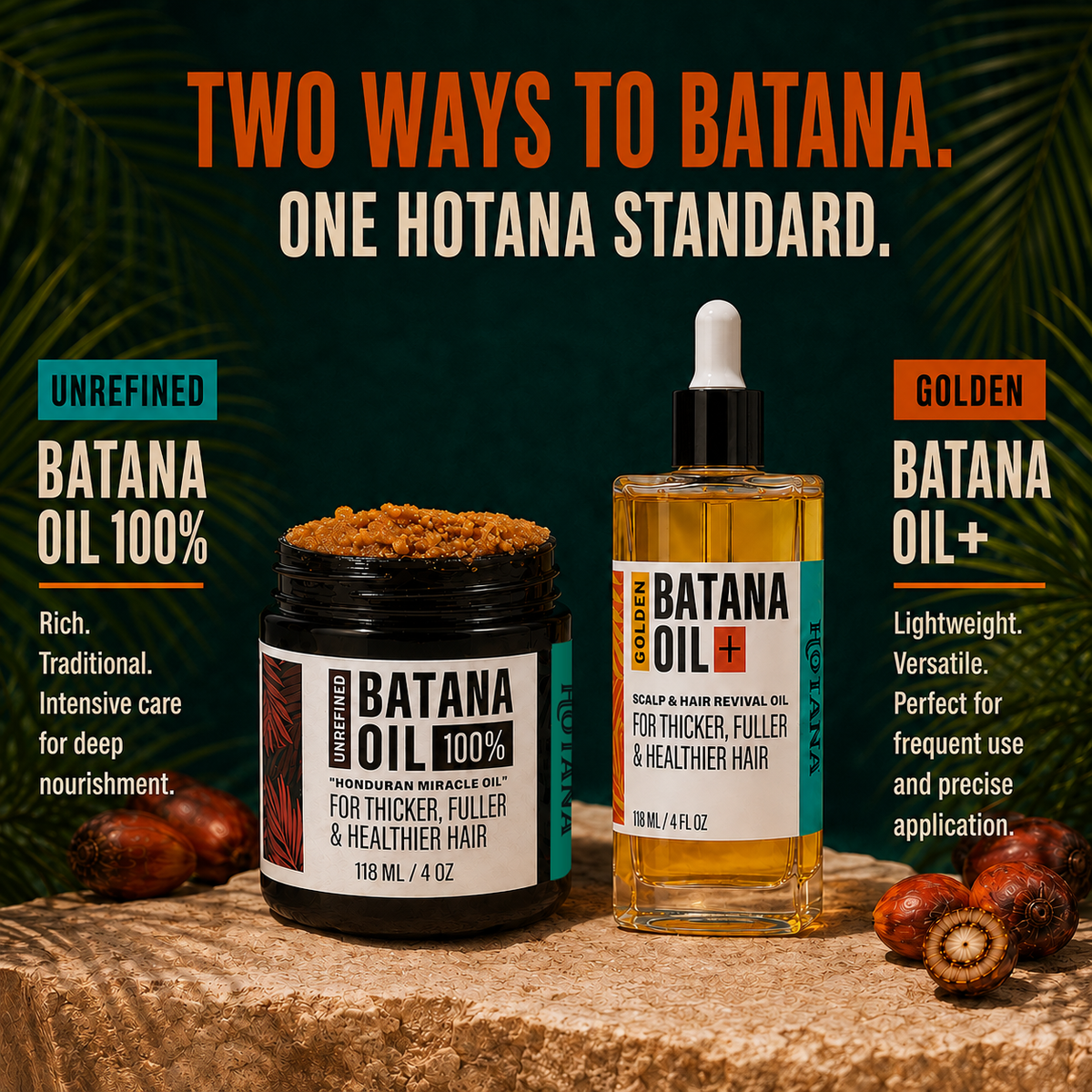 Unrefined &amp; Golden Batana Oil Duo