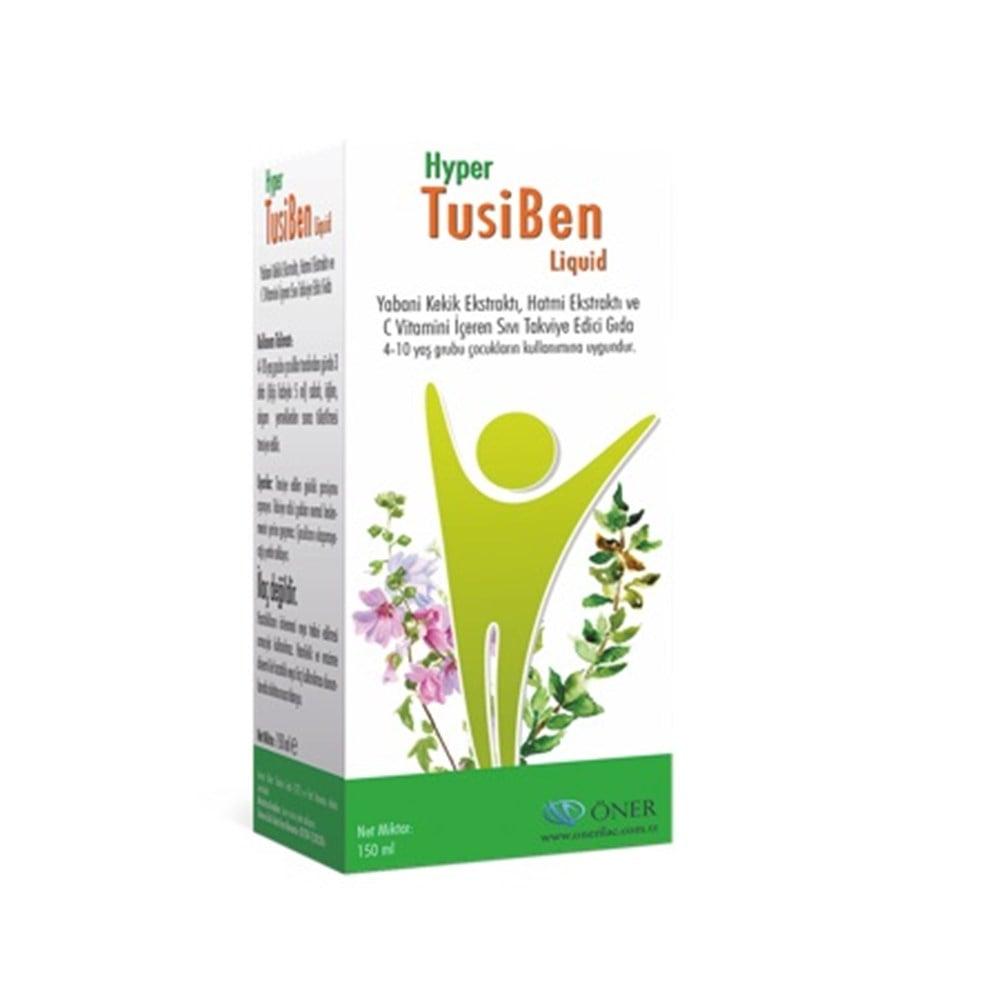 Hyper TusiBen Liquid Dietary Supplement - Natural Immune Support with Thyme, Marshmallow Flower &amp; Vitamin C - 150ml (5.07 fl oz)