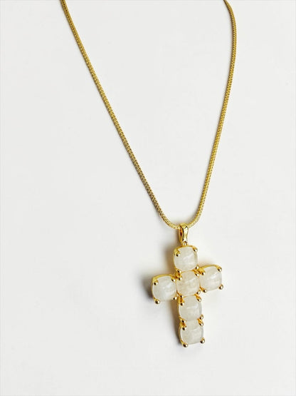 Ariana cross long necklace