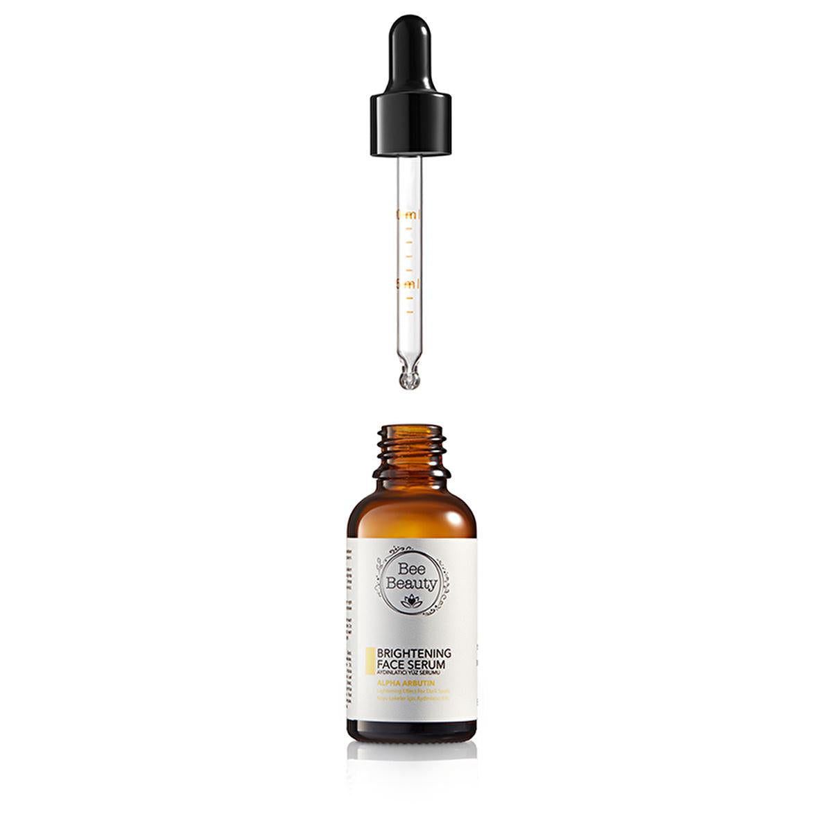Bee Beauty Alpha Arbutin Brightening Face Serum 30ml - Brightens Skin, Reduces Dark Spots &amp; Hyperpigmentation