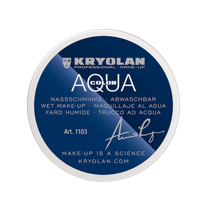 Kryolan Aquacolor Professional Face &amp; Body Paint 070 White 55 ml
