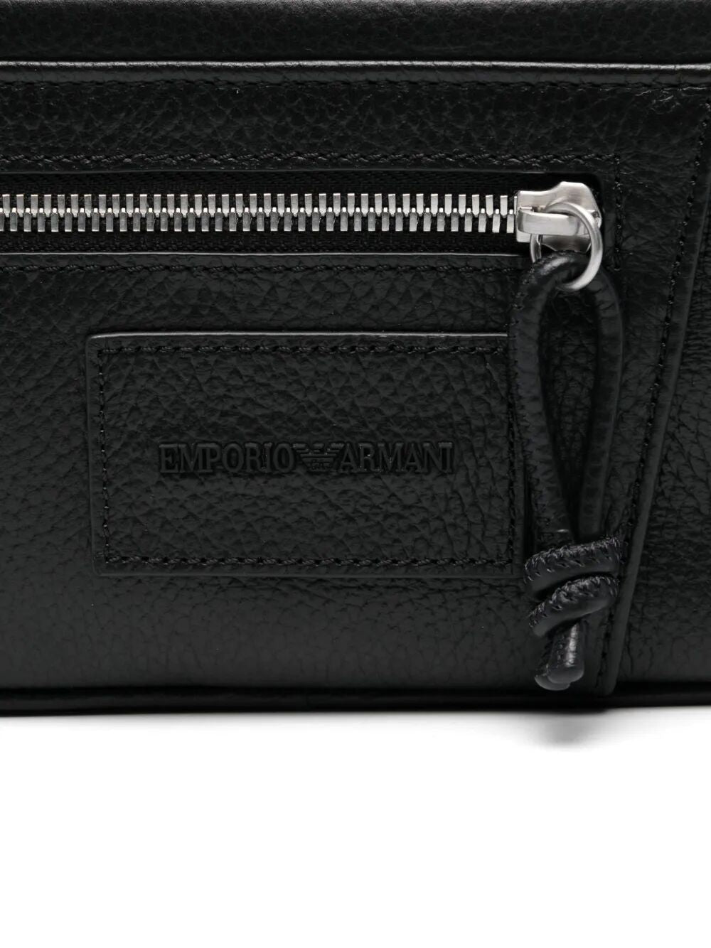 EMPORIO ARMANI Mini Leather Beauty Case for Men