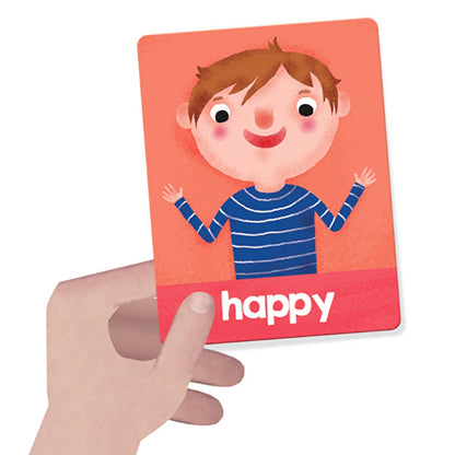 Headu Montessori Flashcards for Toddlers - Emotional Intelligence &amp; Action Learning Cards (1-4 Years)