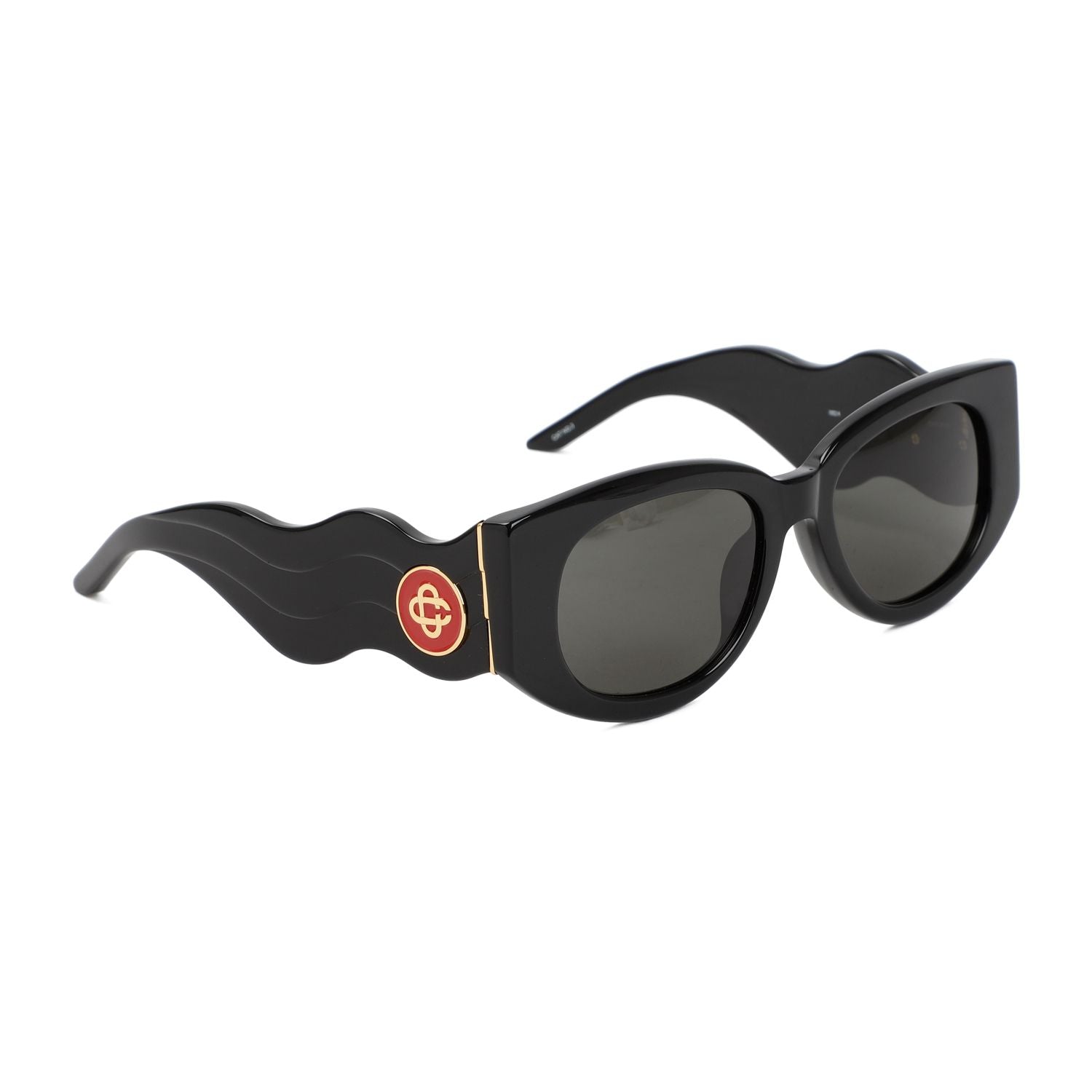 CASABLANCA Metal Oval Wave Sunglasses