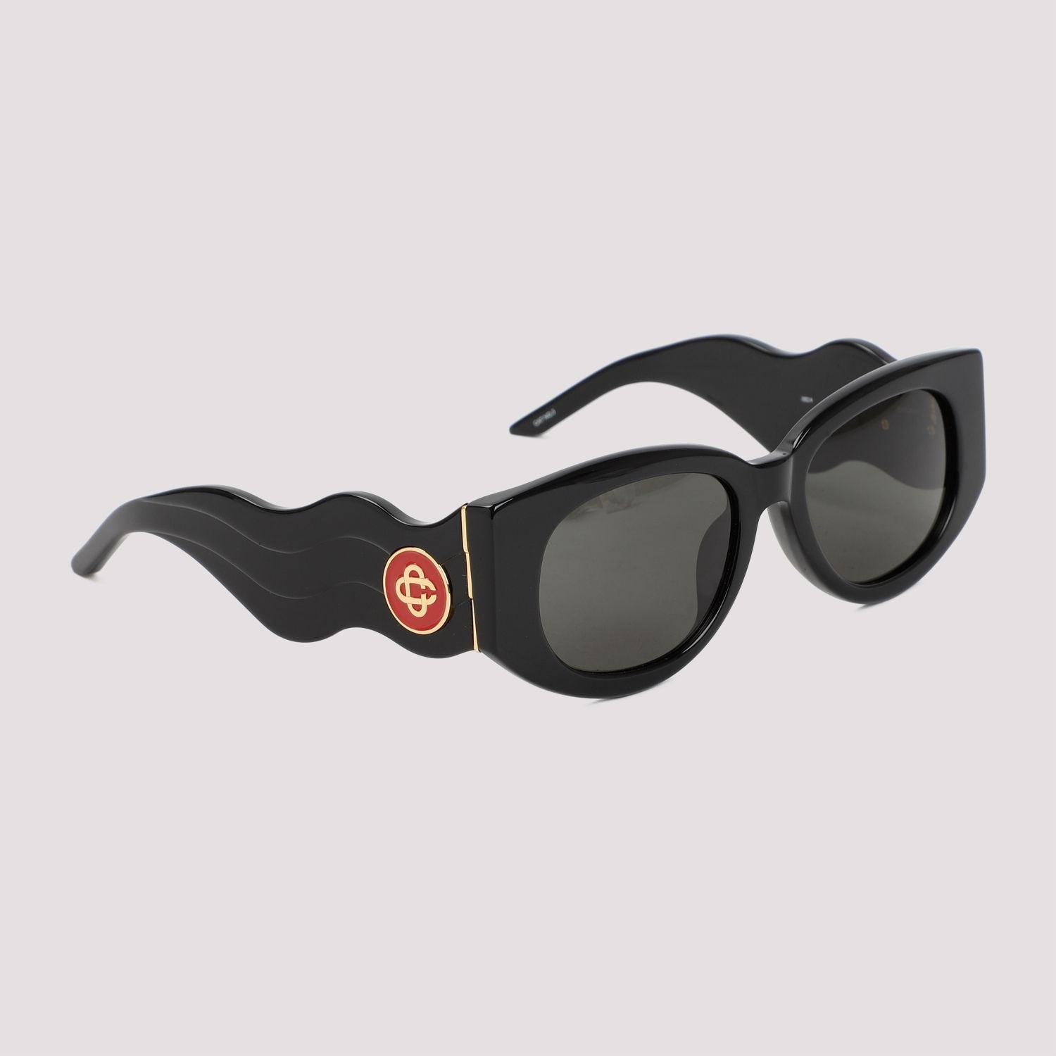CASABLANCA Metal Oval Wave Sunglasses