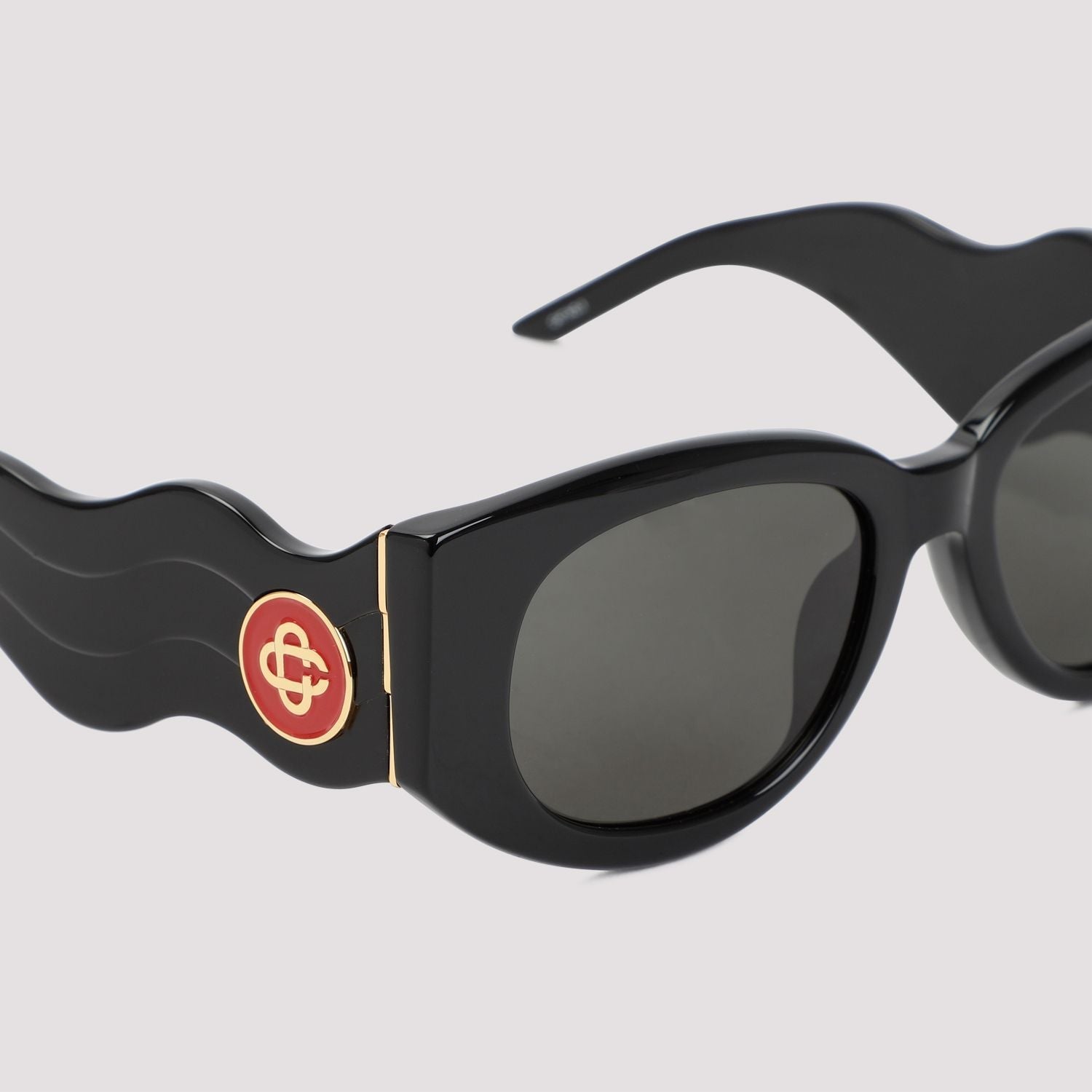 CASABLANCA Metal Oval Wave Sunglasses