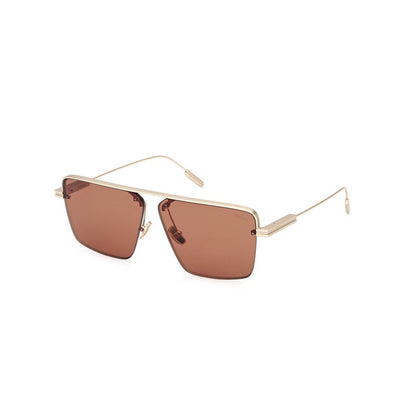 ERMENEGILDO ZEGNA Sleek Metal Frame Sunglasses for Men - EZ0245 32J