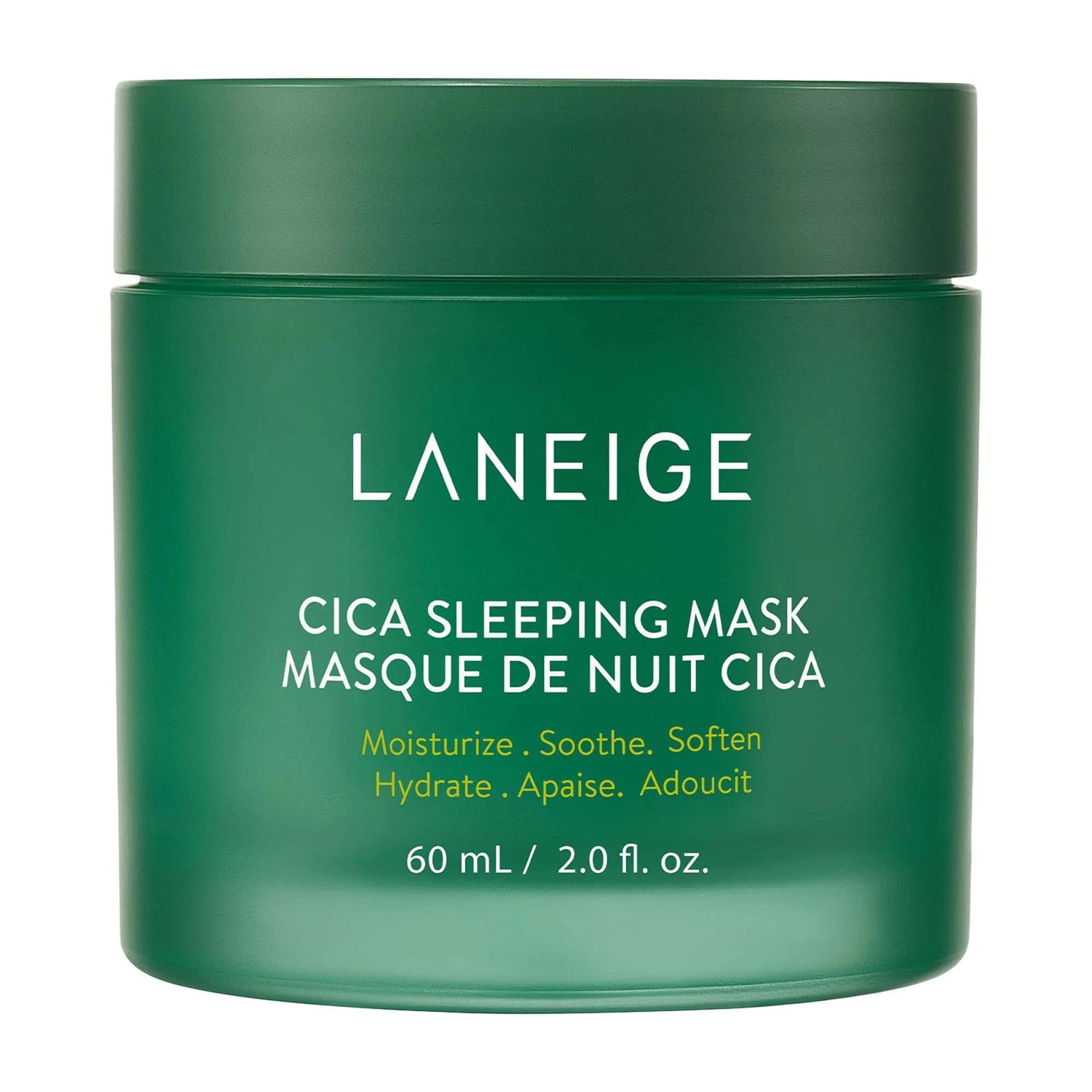 Laneige Cica Sleeping Mask: Hypoallergenic Overnight Mask for Intense Moisture Barrier Support, Redness Relief &amp; Soothing Dry, Sensitive Skin