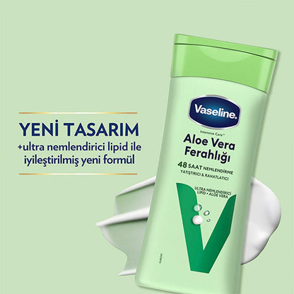 Vaseline Aloe Vera Body Lotion - 48 Hour Moisturization for Dry Skin - Non-Greasy &amp; Dermatologically Tested