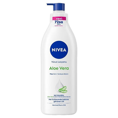 Nivea Aloe Vera 72-Hour Moisturizing Body Lotion for Dry Skin - Long-Lasting Hydration &amp; Softness