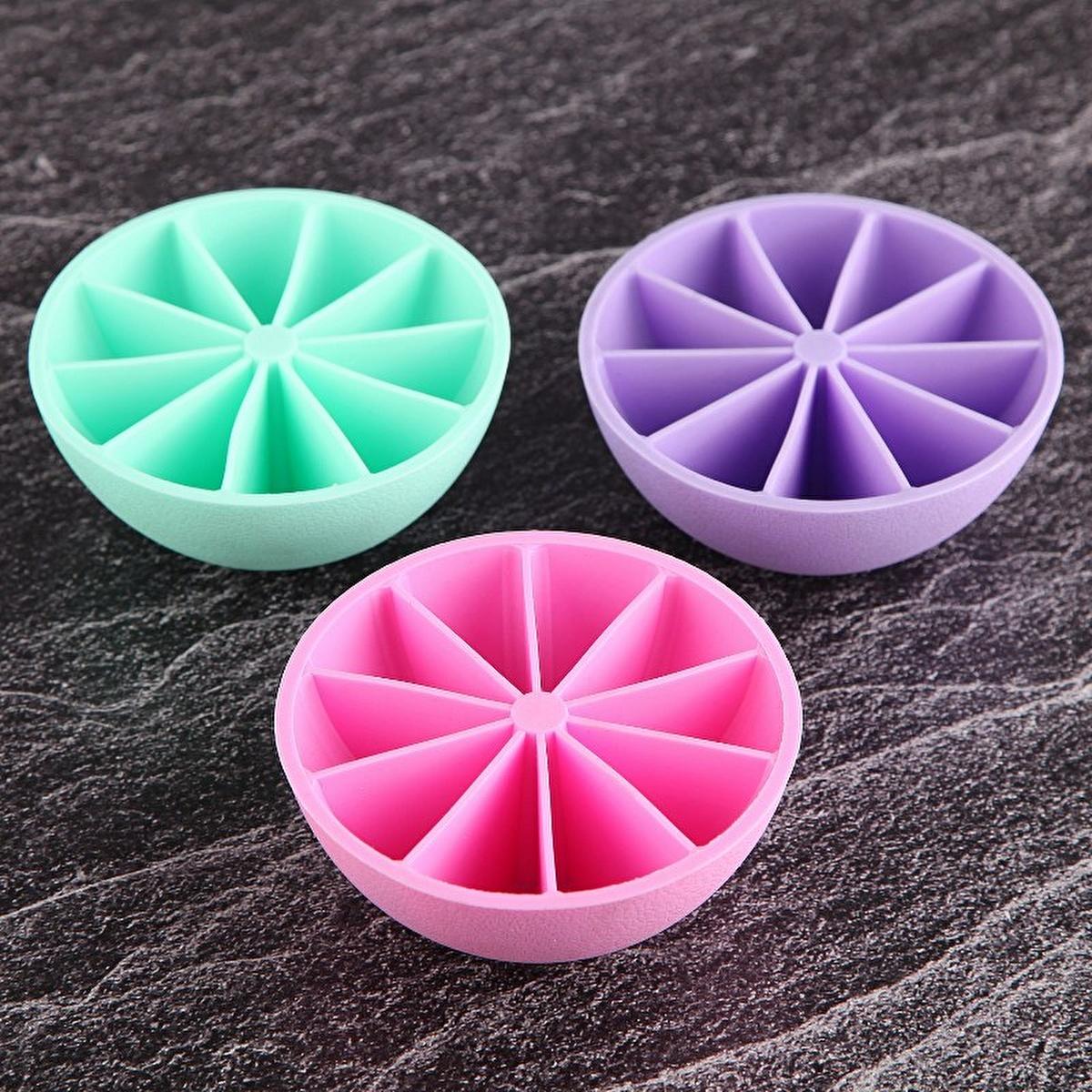 Tohana Silicone Ice Cube Tray - Flexible, Easy Clean, Food Safe, Assorted Colors