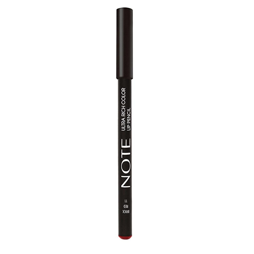 Note Ultra Rich Color Lip Pencil 11 Brick Red Matte Finish
