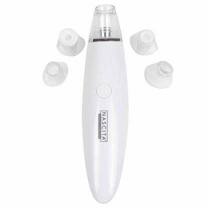 Nascita Electric Blackhead Remover Device - Portable Facial Suction with 5 Interchangeable Heads &amp; Adjustable Suction Power