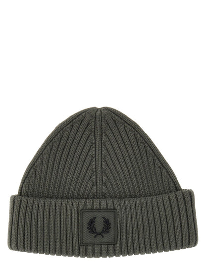 FRED PERRY Classic Logo Beanie Hat for Men