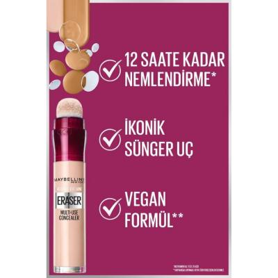 Maybelline Instant Anti Age Eraser Concealer - Vegan, Hydrating &amp; Multi-purpose Makeup
