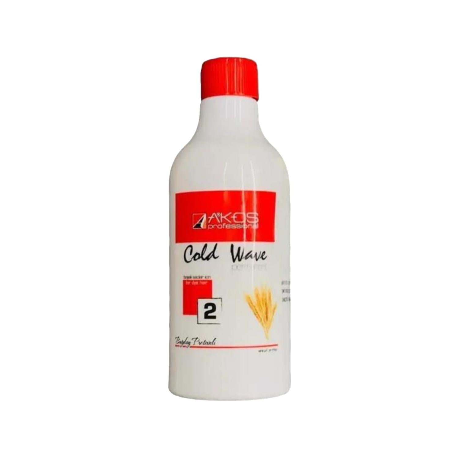 Akos Hair Perm Solution for Colored Hair - Cold Wave Perming Treatment, 500ml, Minimizes Damage &amp; Provides Effective Results