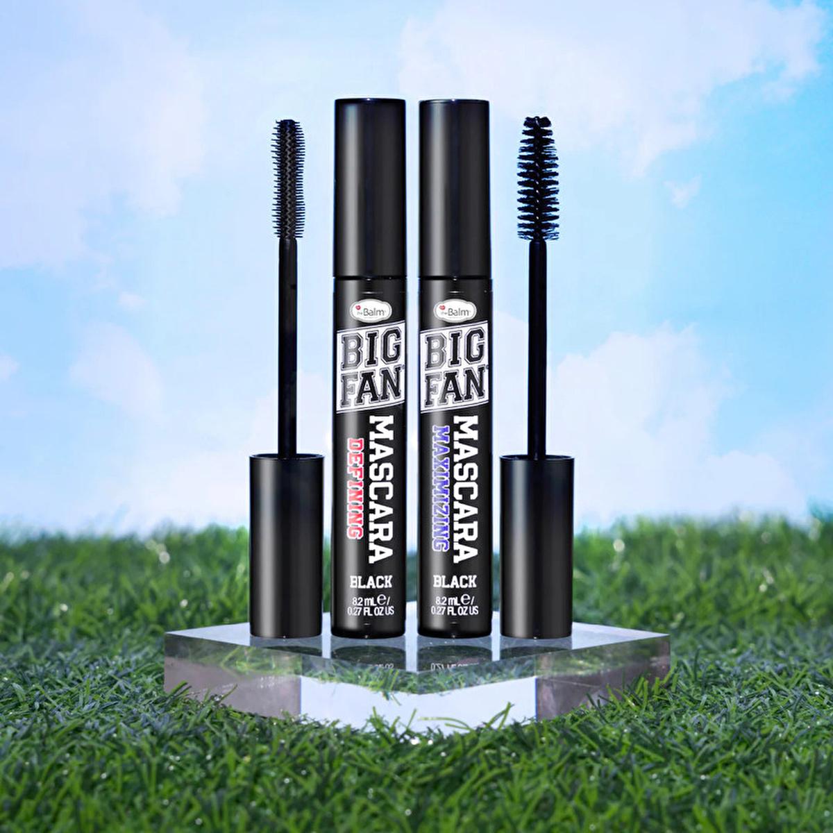 theBalm Big Fan Mascara: Maximizing Volume &amp; Definition, Long-Lasting Formula with Carnauba Wax for Bolder, Thicker Lashes All Day.