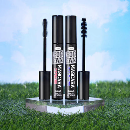theBalm Big Fan Mascara: Maximizing Volume &amp; Definition, Long-Lasting Formula with Carnauba Wax for Bolder, Thicker Lashes All Day.