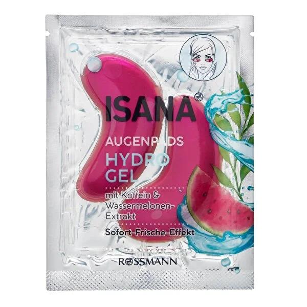 Isana Hydrogel Eye Patches with Caffeine &amp; Watermelon Extract - Vegan Under Eye Care for Dark Circles &amp; Puffiness