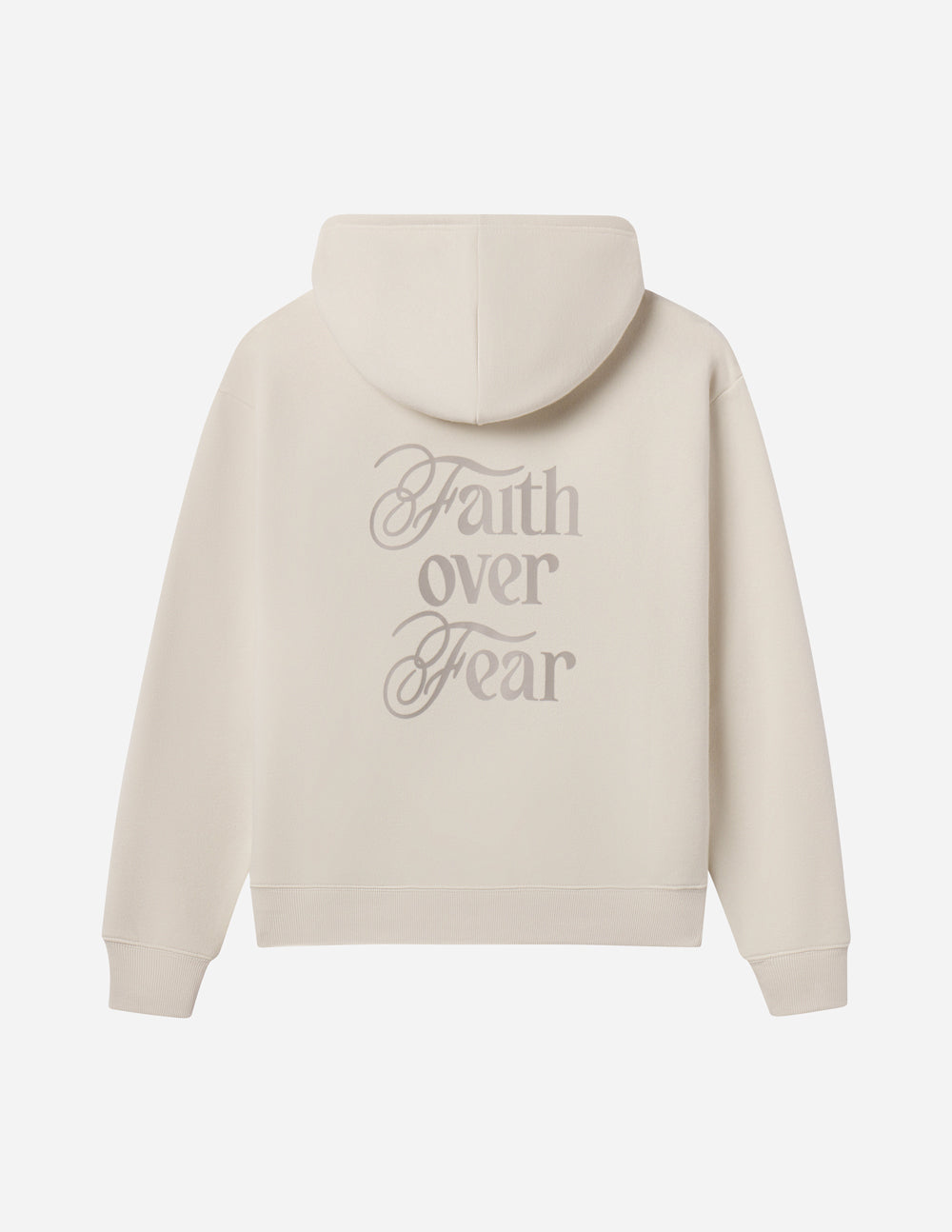 Faith Over Fear Taupe Unisex Hoodie