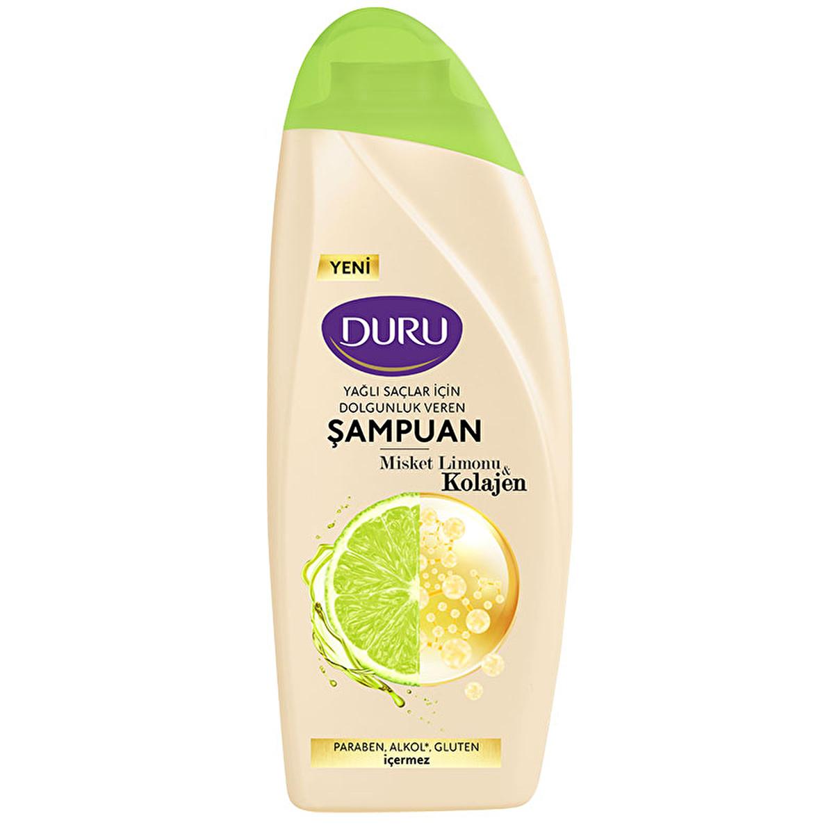 Duru Collagen &amp; Lime Shampoo - 16.9 fl oz - Volumizing, Nourishing, and Refreshing Hair Cleanse